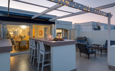 Private patio with uninterrupted views